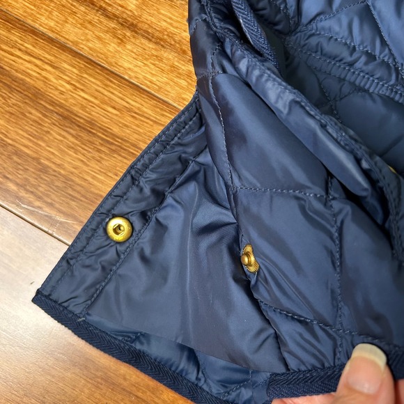 Polo Ralph Lauren Quilted Down Filled Vest Puffer Belted Blue Size S/P - Picture 3 of 10